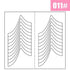 White French Manicure Strip Nail Art Form Fringe Tip Guides Sticker Line Tips Decoration Tool Tattoos Kids Nails Art Decoration Nail Strips Shiny French Tip Guides Stickers French Nail Stickers Form Fringe Guides for Decoration