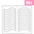 White French Manicure Strip Nail Art Form Fringe Tip Guides Sticker Line Tips Decoration Tool Tattoos Kids Nails Art Decoration Nail Strips Shiny French Tip Guides Stickers French Nail Stickers Form Fringe Guides for Decoration