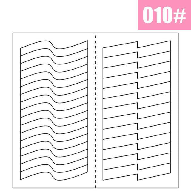 White French Manicure Strip Nail Art Form Fringe Tip Guides Sticker Line Tips Decoration Tool Tattoos Kids Nails Art Decoration Nail Strips Shiny French Tip Guides Stickers French Nail Stickers Form Fringe Guides for Decoration