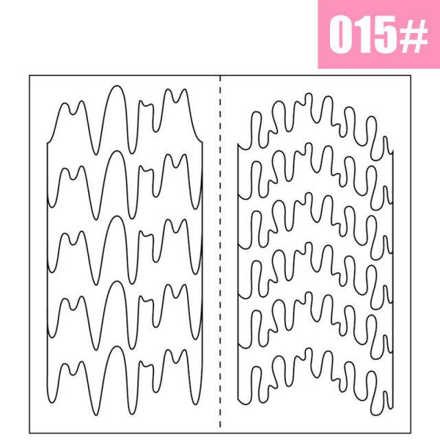 White French Manicure Strip Nail Art Form Fringe Tip Guides Sticker Line Tips Decoration Tool Tattoos Kids Nails Art Decoration Nail Strips Shiny French Tip Guides Stickers French Nail Stickers Form Fringe Guides for Decoration