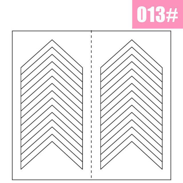 White French Manicure Strip Nail Art Form Fringe Tip Guides Sticker Line Tips Decoration Tool Tattoos Kids Nails Art Decoration Nail Strips Shiny French Tip Guides Stickers French Nail Stickers Form Fringe Guides for Decoration