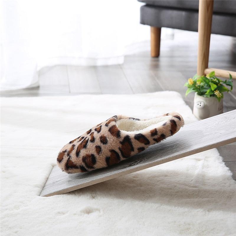 Winter Home Slippers Women Cotton Shoes Soft Plush Indoor Slippers Shoes For Women Men Couple Warm Fur Slippers Cute Comfy Fuzzy Knitted Memory Foam Slip On House Slippers