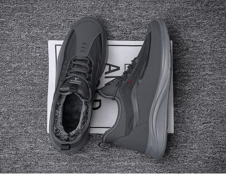 Winter Running Shoes Mens Low Cut Non Slip Warm Outdoor Walking Shoes Comfort Sneakers Fashion Sport Shoes Outdoor Walking Non-Slip Sneakers Comfortable Soft Design Quality Autumn Shoes