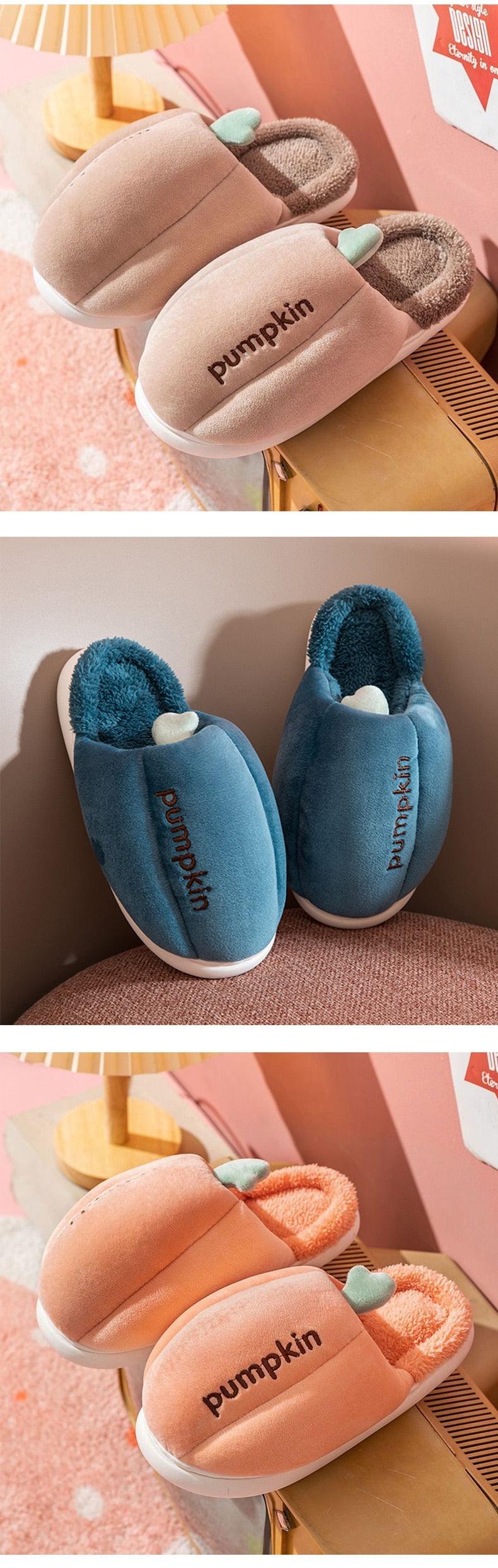 Winter Short Plush Cotton Home Slippers Women Indoor Floor Footwear Fashion Household Warm Slides Flat Couple Shoes House Slippers For Women Cozy Warm Memory Foam Mens Home Shoes Plush Fuzzy Indoor Slipper