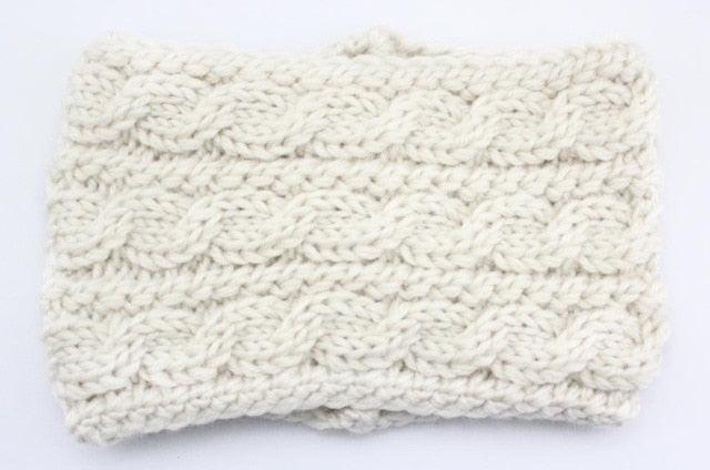 Winter Soft Wool Knit Warm Lightweight Ear Protection Crochet Headbands Elegant Turban Outdoor Sports Headwear Hair Ribbons Hair Accessories For Girl