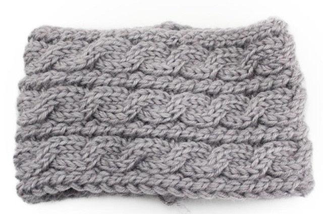 Winter Soft Wool Knit Warm Lightweight Ear Protection Crochet Headbands Elegant Turban Outdoor Sports Headwear Hair Ribbons Hair Accessories For Girl