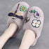 Winter Women Slippers Warm Plush Luxury Flip Flops Fur Slides Flat Lightweight Soft Indoor Slippers Soft Warm Memory Foam Slippers Faux Fur Lined Fluffy Slip On House Shoes