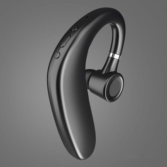 Wireless Blue Earhook Bluetooth Headphones Business Office Bluetooth 5.0 Over Ear Earphone Stereo Single Earbud With Mic HiFi Headphone Single Ear Headset Super Long Standby Noise Reduction Earpiece Compatible With Smartphones