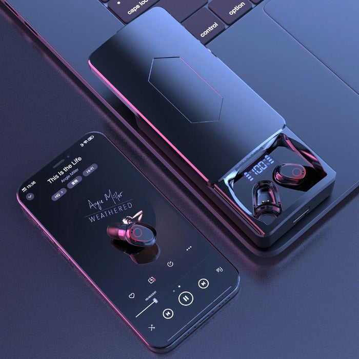 Wireless Earbuds With Microphone Bluetooth 5.1 Headphones in-Ear Touch Control Hi-Fi Stereo Sound Earphones Excellent Playing Time Deep Earphones Bluetooth Wireless Charging Box Headphones LED Display Sport Waterproof Earbuds Headsets 10000 mAh