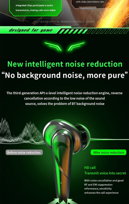 Wireless Headphones Noise Canceling Waterproof Gaming Headsets 9D Stereo Sports Earphones With Microphones Sound Quality Wireless Charging Case In-Ear Headphones Wireless Bluetooth 5.1 Headset Deep Bass Soft Comfortable Secure Fit Earphones