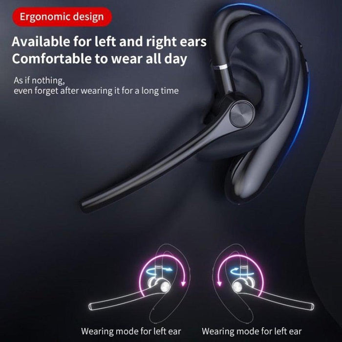 Wireless Headphones With Microphone Bluetooth Con Headset Earphones Updated Design with Industry Leading Sound & Improved Comfort, Long Wireless Range, Up to 24 Hours of Talk Time - STEVVEX Headphones - 123, Black headphones, Earphone, Earphones, Headphone, headphones, Music Earphones, One ear headphone - Stevvex.com