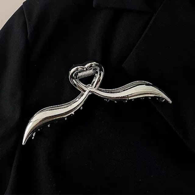 Woman Novelty Minimalist Dainty Design Irregular Hairpins Punk Style Metal Silver Hair Claws Barrettes Women Hair Accessories Hair Clips Hairgrip