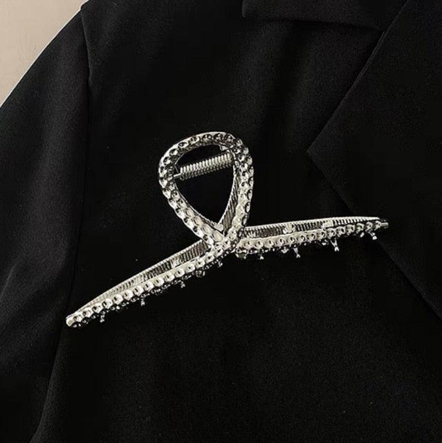 Woman Novelty Minimalist Dainty Design Irregular Hairpins Punk Style Metal Silver Hair Claws Barrettes Women Hair Accessories Hair Clips Hairgrip