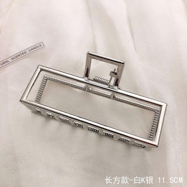 Woman Novelty Minimalist Dainty Design Irregular Hairpins Punk Style Metal Silver Hair Claws Barrettes Women Hair Accessories Hair Clips Hairgrip