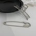 Woman Trendy Silver Pin Minimalist Dainty Design Hair Claws Women Hair Clips Fashion Hairpins Women Hair Accessories Hairgrip Barrettes Headwear