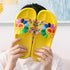 Women Beach Slippers Women's Rainbow Colors Woman Cute Flower Flat Shoes Footwear Ladies Slides Waterproof Summer Beach Slippers Slipper With Comfort Non Slip Sole Women’s Slim Flip Flop
