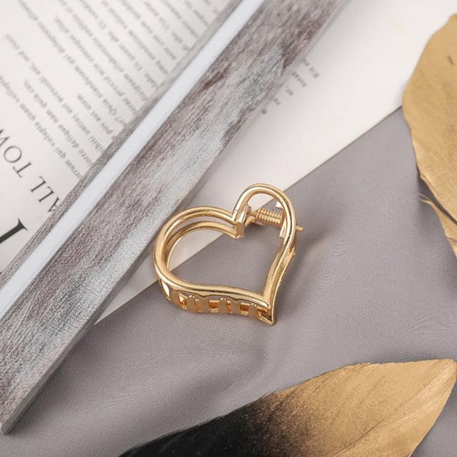 Women Fashion Hair Claw Korean Minimalist Style Geometric Metal Catch Clip Chic Barrettes Headwear High Quality Gorgeous Hair Accessories For Women