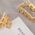 Women Fashion Hair Claw Korean Minimalist Style Geometric Metal Catch Clip Chic Barrettes Headwear High Quality Gorgeous Hair Accessories For Women