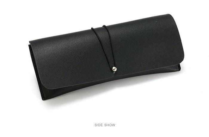 Women Leather Glasses Case Cover Sunglasses Glasses Holder Box Eyeglasses Solid Storage Portable Glasses Pouch Bag Soft PU Leather Glasses Case Modern Design For Women