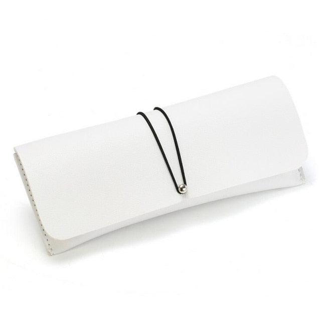Women Leather Glasses Case Cover Sunglasses Glasses Holder Box Eyeglasses Solid Storage Portable Glasses Pouch Bag Soft PU Leather Glasses Case Modern Design For Women