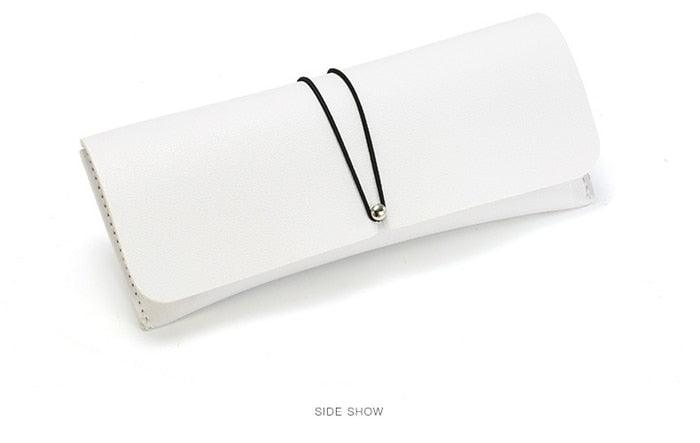 Women Leather Glasses Case Cover Sunglasses Glasses Holder Box Eyeglasses Solid Storage Portable Glasses Pouch Bag Soft PU Leather Glasses Case Modern Design For Women