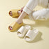 Women Platform Flat Slippers Outdoor Flip Flops Summer Beach Fashion Indoor Slippers Unisex Men Non-slip Slides Thick Sole Home House Cloud Cushion Sandals For Indoor And Outdoor