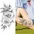 Women's Fashion Flower Temporary Tattoos Sticker Fake Rose Waterproof Large Realistic Black Colorful Flowers Tattoos - STEVVEX Beauty - 103, 3D Tattoo, Arm Tattoo, Back Tattoo, Beauty, Big Tattoo, Black Tattoos, Body Tattoo, Colorful Tattoo, Extra Large Tattoo, Fashion Tattoo, Flower Tattoo, Girls Tattoo, Large Tattoo, Lavender Tattoo, Leg Tattoo, Lotus Tattoo, Luxury Tattoo, Modern Tattoo, Shoulder Tattoo, Stylish Tattoo, Tattoo, Waterproof Tattoo, Women Tattoo, Womens Tattoo - Stevvex.com