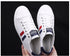 Women's Genuine Leather Sneakers Women Casual Fashionable Sports Shoes Vulcanized Woman White Flat White Sneakers Leather Casual Shoes White Tennis Sneakers