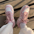 Women's Pink Sports Sneakers White Casual Spring Autumn Basket Tennis Flat Running Flats Training Casual Everyday Walking Outdoor Sport Womens Sneakers