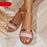 Women Sandals Summer Hollow Out Shoes Open Toe Beach Flats Ladies Footwear Strappy Flat Sandals Adjustable Casual Sandal With Open Toe Slingback Elegant Sandals