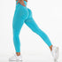 Women Seamless High Waist Lifting Yoga Pants Pure Color Running Workout Fitness Leggings Seamless Leggings Yoga Pants Gym Outfits Workout Clothes Fitness Sport Women Fashion Wear Solid Pink Stretchy Sport Leggings