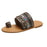 Women Summer Style Beautiful Flat Slippers Casual Comfortable Beach Women Sandals Strappy Flat Open Toe Ring Sandals Wide Comfortable Leather Shiny Sandals
