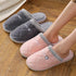 Women Winter Home Slippers Cute Shoes Non-Slip Soft Winter Warm Slipper Indoor Bedroom Couples Floor Shoes Women's House Slippers Indoor Memory Foam Cotton-Blend Knitted Autumn Winter Slippers