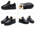 Women Winter Warm Luxury Shoes Waterproof Plush Leather Cotton Shoes Daily Home Non-slip Soft Sole Plush Lining Shoes Warm Fur Lined Booties Lace Up Flat Platform Elegant Comfortable Black Shoes