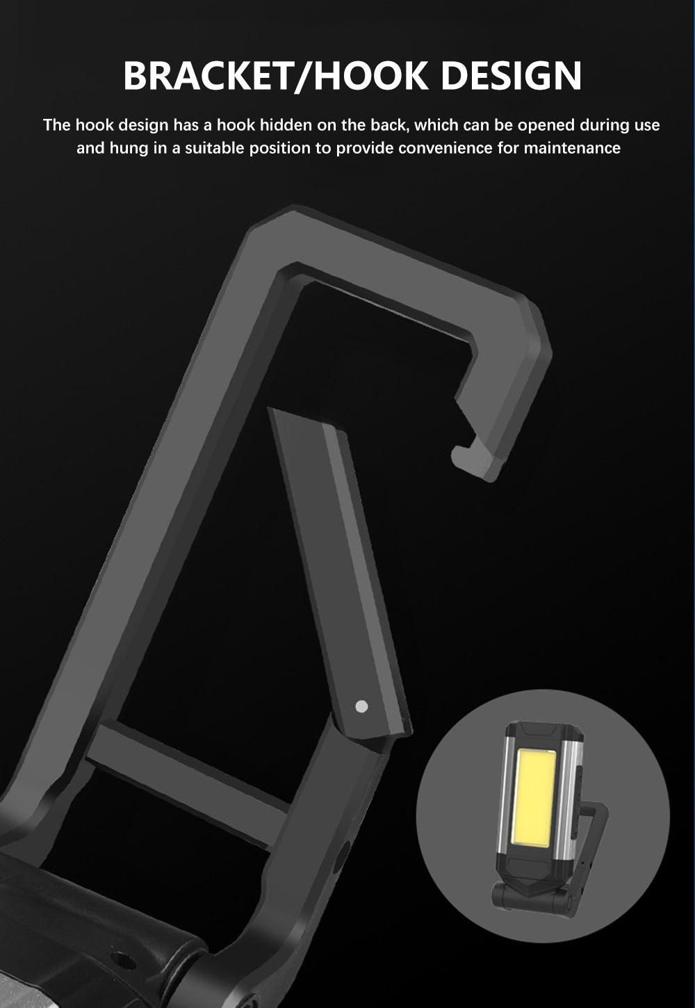 Work Light Rechargeable LED Camping Waterpoof Portable Multifunctional Adjustable USB Light Hanging Hook& Magnetic Base Flashlight For Hurricane Camping Hiking Riding Fishing Jogging Household - STEVVEX Lamp - 200, Adjustable Flashlight, Flashlight, Gadget, Headlamp, Headlight, Headtorch, lamp, Rechargeable Flashlight, Rechargeable Headlamp, Rechargeable Headlight, Rechargeable Torchlight, Torchlight, Waterproof Flashlight, Waterproof Headlamp, Waterproof Headlight, Waterproof Torchlight - Stevvex.com