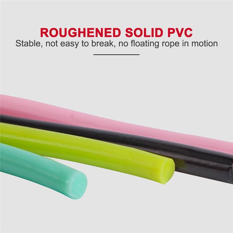 Workout PVC Jump Rope Sport Skipping For Gym Fitness Home Exercise Slim Body Workout Adjustable PVC Jump Rope For Cardio Fitness Versatile Jump Rope For Both Kids Adults Great Jump Rope For Exercise